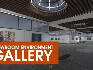 showroom environment - gallery 3D Model