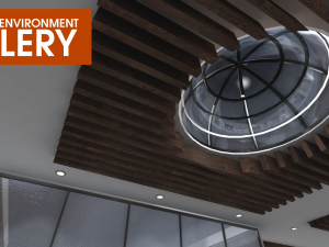 showroom environment - gallery 3D-Modell