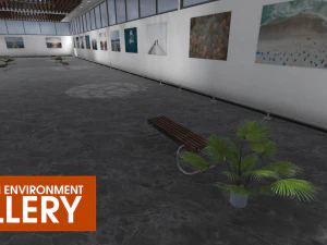 showroom environment - gallery 3D Model