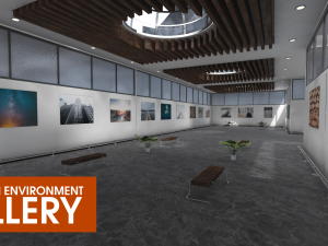 showroom environment - gallery 3D-Modell