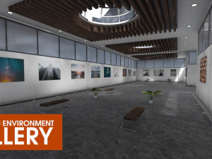 showroom environment - gallery 3D Model