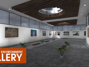 showroom environment - gallery 3D Model