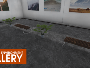 showroom environment - gallery 3D-Modell