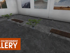 showroom environment - gallery 3D Model