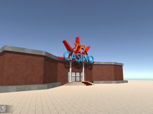 small casino - interior and props Model 3D