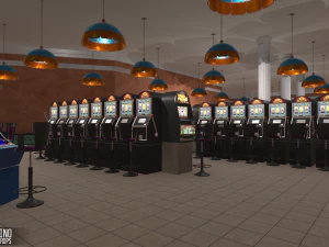 pequeno cassino - interior e adere&ccedil;os Modelo 3D