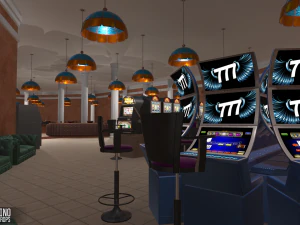 pequeno cassino - interior e adere&ccedil;os Modelo 3D