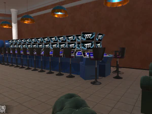 pequeno cassino - interior e adere&ccedil;os Modelo 3D