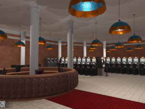 small casino - interior and props Model 3D