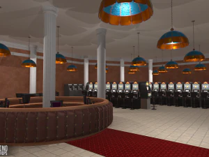 pequeno cassino - interior e adere&ccedil;os Modelo 3D