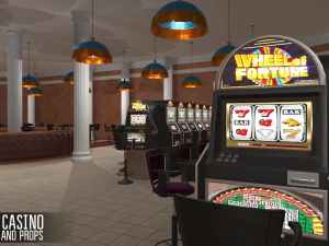 pequeno cassino - interior e adere&ccedil;os Modelo 3D