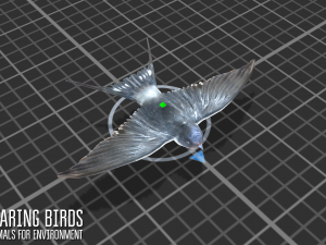 soaring birds - animals for environment 3D 모델