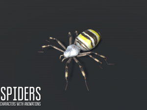 spiders - characters with animations Modèle 3D