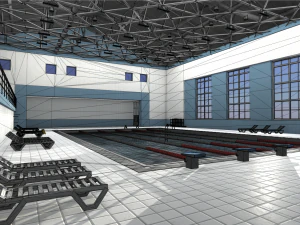 piscina Modello 3D