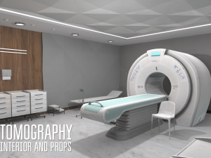tomography - interior and props 3D 모델