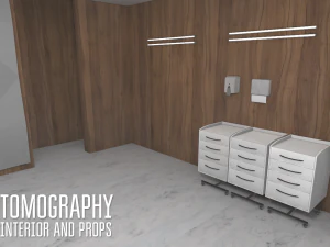 tomography - interior and props 3D Model