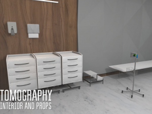 tomography - interior and props 3D Model