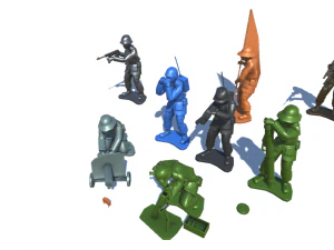 toy soldiers 3D Model