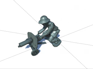 toy soldiers 3D Model