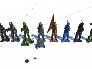 toy soldiers 3D Model