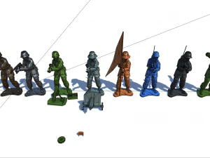 toy soldiers 3D Model