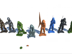 toy soldiers 3D Model