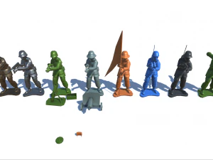 toy soldiers 3D Model