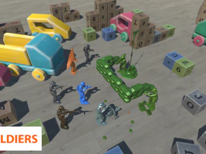 toy soldiers 3D Model