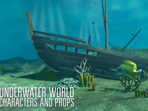 underwater world - characters and props 3D Model