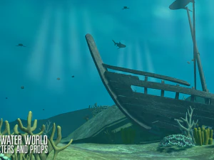 underwater world - characters and props 3D Model