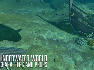 underwater world - characters and props 3D Model