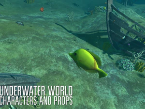underwater world - characters and props 3D Model