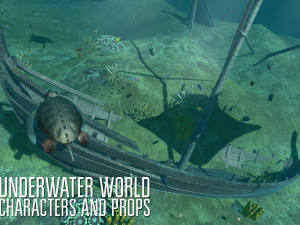 underwater world - characters and props 3D 模型