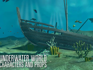 underwater world - characters and props 3D Model