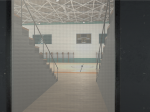 universal sport hall - basketball football volleyball tennis Model 3D