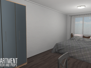 apartment - interior and props 3D मॉडल