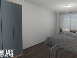 apartment - interior and props 3D Model