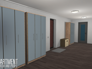 apartment - interior and props 3D मॉडल