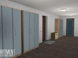 apartment - interior and props 3D Model