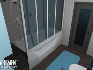 apartment - interior and props 3D मॉडल