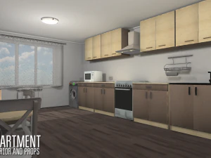 apartment - interior and props 3D Model