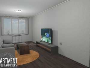 apartment - interior and props 3D मॉडल