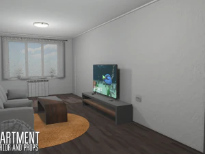 apartment - interior and props 3D Model