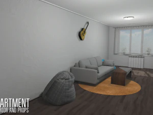 apartment - interior and props 3D Model
