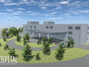 hospital - modular building props and characters Modelo 3D