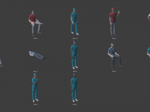 hospital - modular building props and characters Modelo 3D