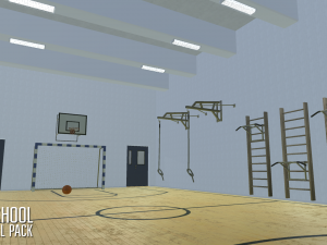 school - full pack 3D 모델