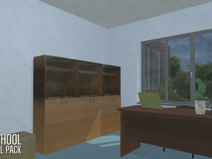 school - full pack 3D 모델