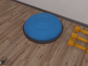 fitness hall - interior and props Modelo 3D