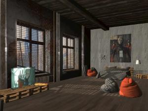 loft - modular interior Modelo 3D
